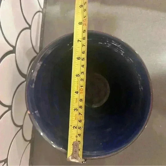 Beautiful dark blue pottery bowl - Picture 6 of 7